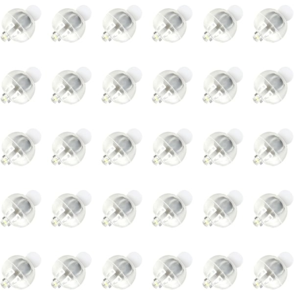 30 stk. ballonglys - hvite LED mini runde ballonglamper