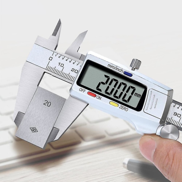 6 tuuman digitaalinen vernieripaksuusharja LCD-näytöllä