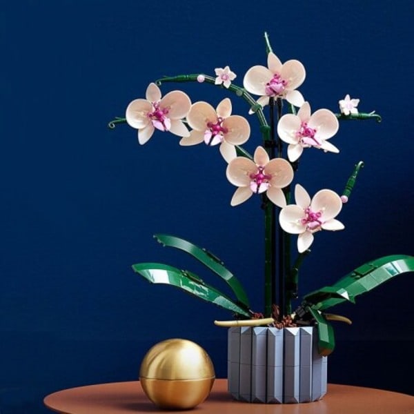 Orkidé 10311 Byggeklosser Blomster Hjeminnredning