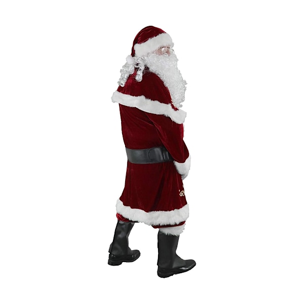 Tomtedräkt för män 12 delar Set Julfest Cosplay