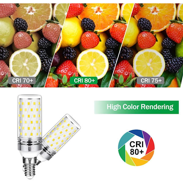 LED-lampor E14 Kallvitt, 16W 100W Halogen motsvarande 6-pack-FA-
