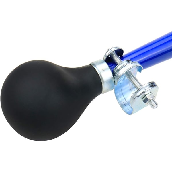 Metall sykkel lufthorn, retro klovne horn med klemmepære for sykkelgolfvogn, blå