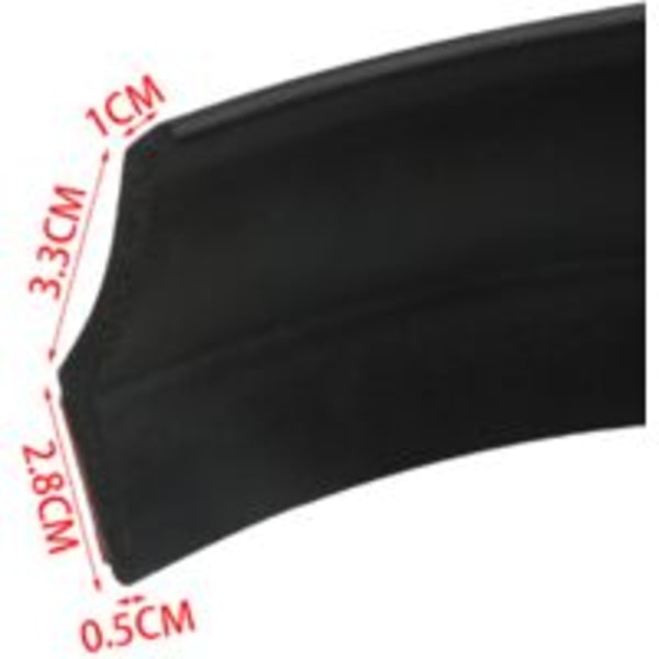 Universell DIY garageport nedre tröskel gummitätningslist väderlist ersättning översvämningsbarriär för garageportar isolering längd 2,5 m tjock