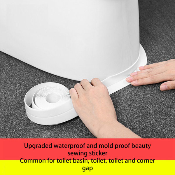 Kylpyhuoneen WC-tiivistysnauha Teippi Vedenpitävä tarra Kotitalous