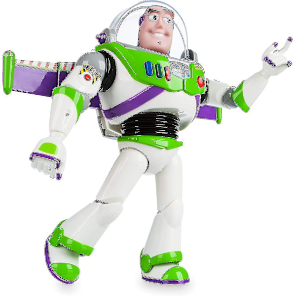 Store Buzz Lightyear Interactive Talking Action Figur från Toy Story, 11 tum, innehåller 10+ engelska fraser, interagerar med andra figurer och