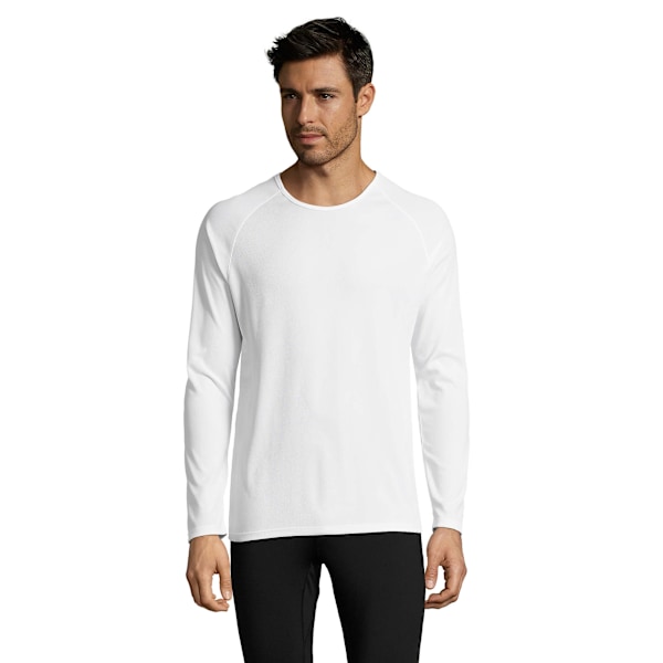 SOLS Herr Sporty Långärmad Funktionströja M Vit White M