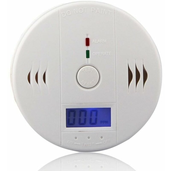 Detektor Kulmonoxiddetektor med LED-display/elektronisk se