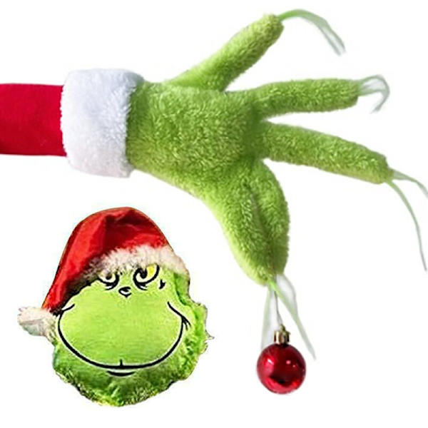 Julepynt Fuzzy Grøn Grinch Arm Ornament Holder T