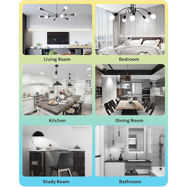 G9 LED-pære kold hvid, 10W 6000K 900LM AC 220V 6-pakning
