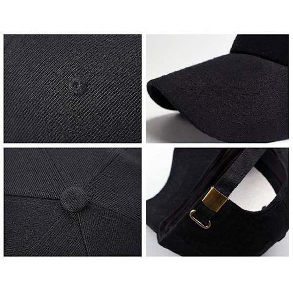 2-pack - Kepsar med Spänne black 300