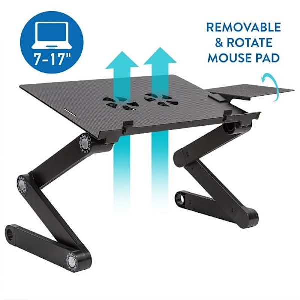 Tatkraft, Einstein - Laptopbord med indbygget ventilator black 1750