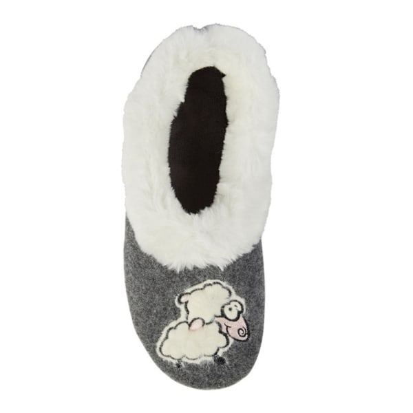 Sleepers Naisten/Naisten Villatofflor 7 UK Harmaa 7 UK Grey