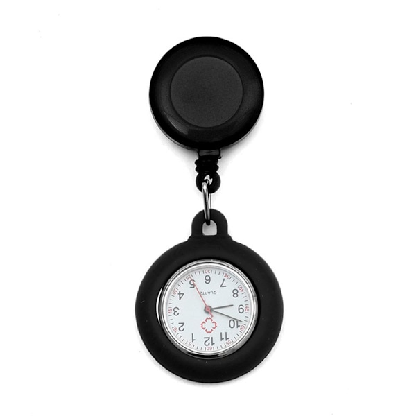 Infällbar sjuksköterskeklocka WATCH - hög kvalitet black