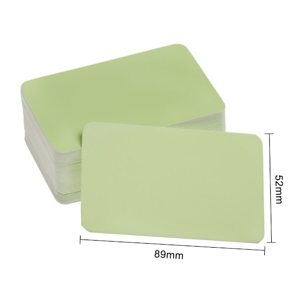 100 st / set visitkort Meddelande Obs tomma ordkort KHAKI Khaki