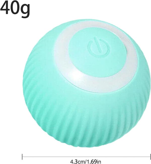 Blå - 1 stk - Interaktiv ball for katter - Interaktiv automatisk - 360° USB - Stimulerer jaktinstinktet-FA-