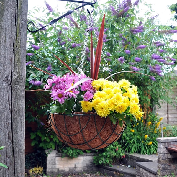 Hjem og hage 1 x 14\" (35cm) skålformet kokosnøtt hengekurvforing 14" Bowl Coconut Liner