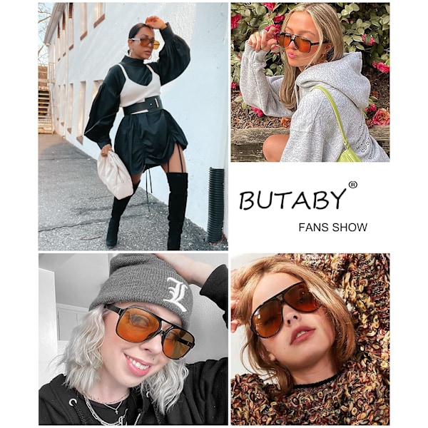 Vintage Aviator Aurinkolasit Naisille Miehille Retro 70-luvun Lasit Klassinen Suuri Neliömäinen Kehys UV400 Suoja