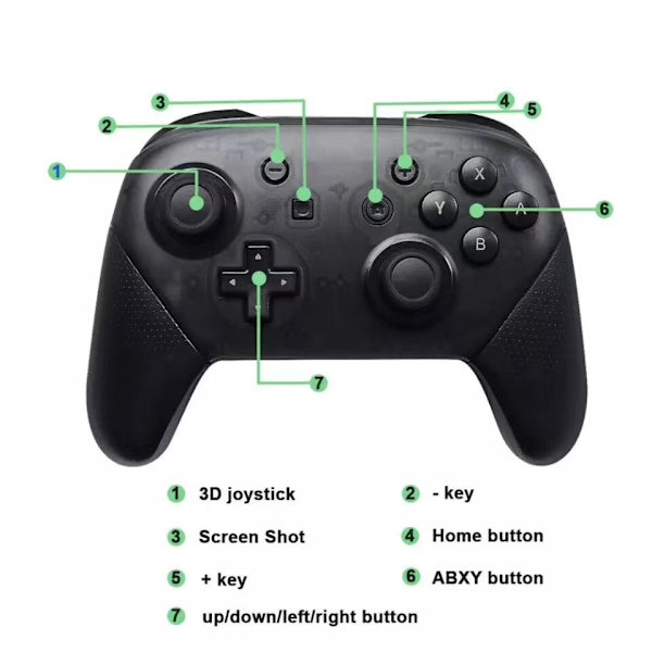 Trådlös Pro Controller för Nintendo Switch-konsol-FA-