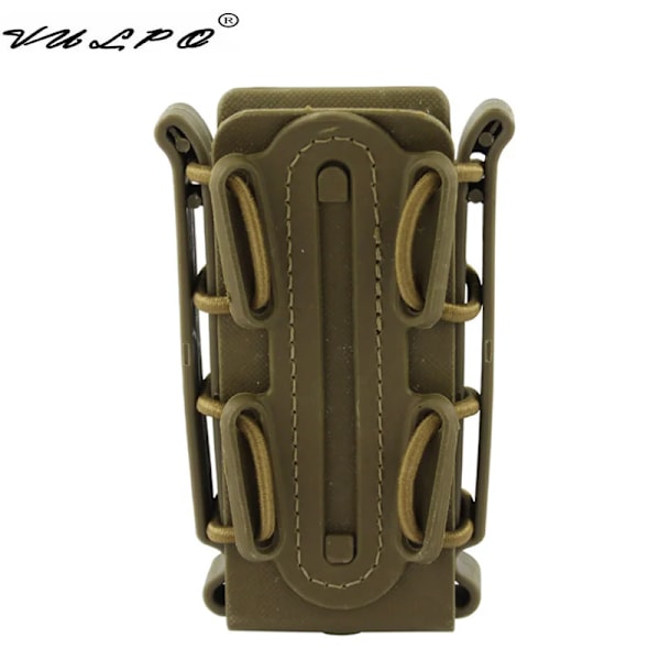 VULPO Taktisk 5,56 mm & 7,62 mm magasinpåse 9 mm pistol Molle Mag-påse Soft Shell Mag-påse 9mm 5.56 7.62 Green