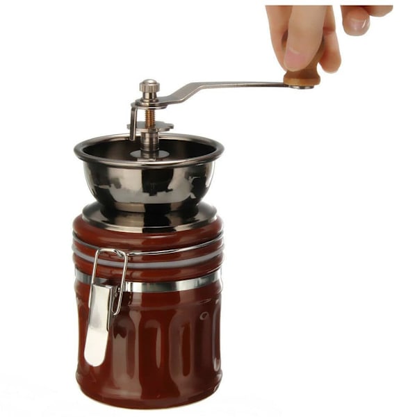 Manuell Kaffe Kvern i Keramikk brown 681