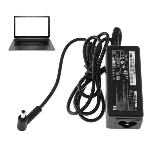 HP-adapter för bärbar datorladdare, blå spets