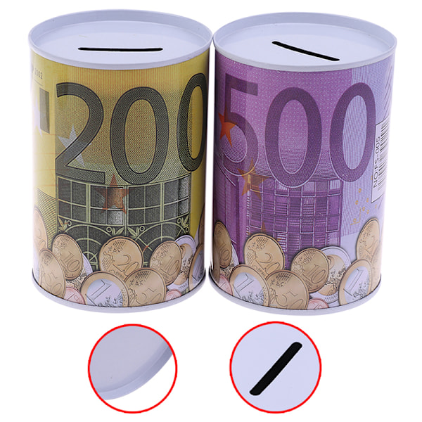 1 st Euro Dollar Penninglåda Säker Cylinder Spargris Banks For Co