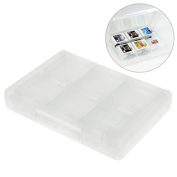 28-in-1-pelikorttikotelo, yhteensopiva Nintendo NEW 3DS / 3DS / DSi / DSi XL / DSi LL / DS / DS Lite -kasettien säilytyslaatikko White