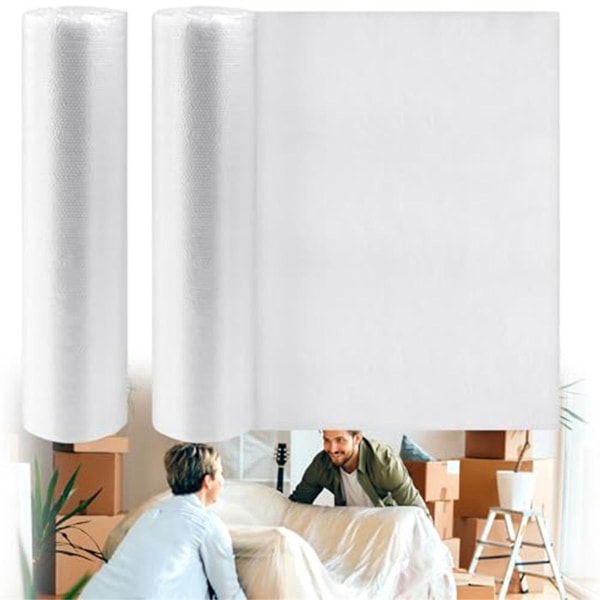 2 ruller silkefilm møbelbeskyttelse, vanntett, 79 tommer x 22 meter møbelbeskyttelse for møbler