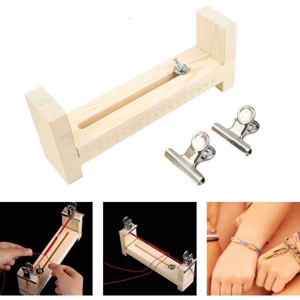 Træ Jig Armbånd Maker Justerbar Diy Armbånd Reb Knude