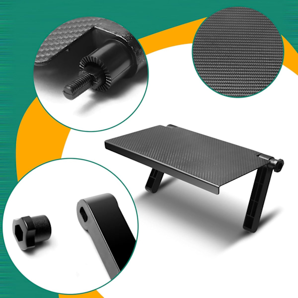 Justerbar TV-skærmhylde, til sammenklappelig TV-set-top-box top hylde opbevaringsholder, 33*16cm