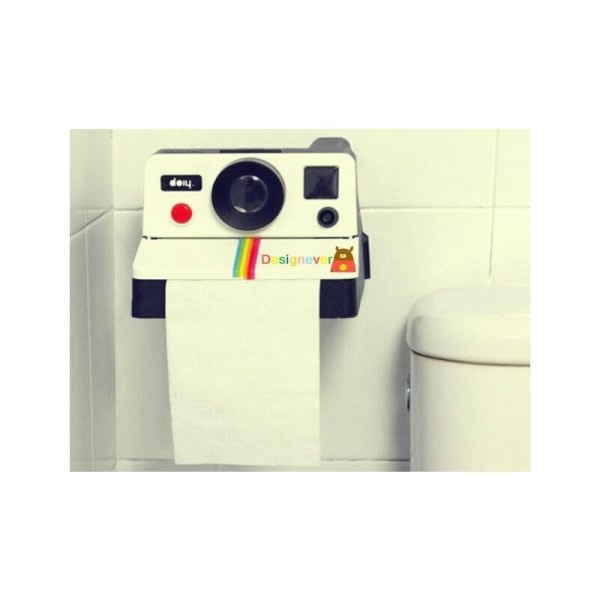 Retrostil Polaroid-kameraform Tissue Box Tissue Box Lock Kamera Toalettlåda Hushållsartiklar Pappershanddukshållare