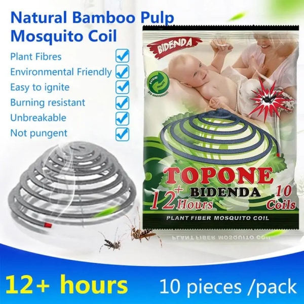 Beste kvalitet Myggspiral Røkelse 10 stk Kakerlakker Fluer Repellent Myggspiral 12 Timer Beskyttelse Papir Myggspiral For Aromaterapi