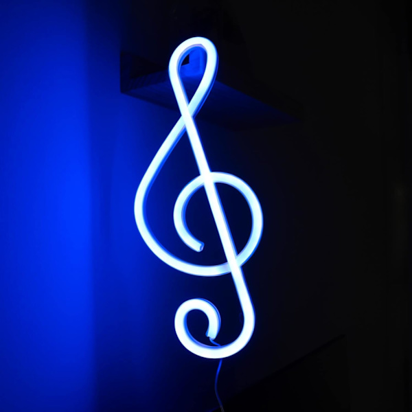 Neon Musiknot Ljus Musik LED Skylt Neon Ljus Skylt