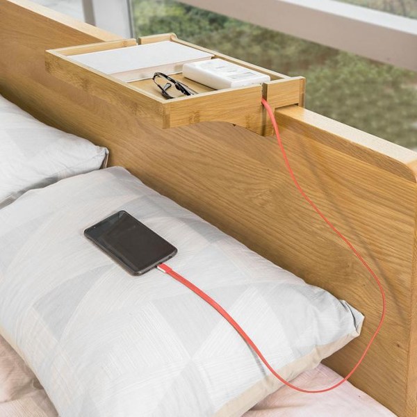 SoBuy Sängpöytä Yöpöytä design Yötyöpöytä NKD01-N Wood