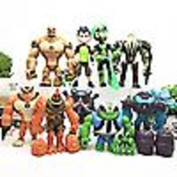 11 st/set leksakssamling presentdocka modelldekoration ben 10 leksaker beskyddare av jorden actionfigurer