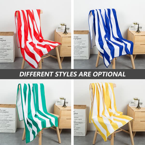 Mikrofiber strandhåndklær, sandfritt strandhåndkle, ekstra stort-FA-