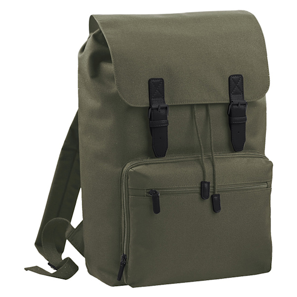 Bagbase Heritage Kannettavan Tietokoneen Reppu (Jopa 17 Tuuman Kannettavalle) Oliivi/Musta Olive/Black One Size