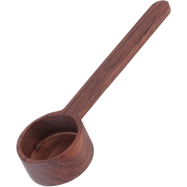 Træ kaffeske, måleske, langskaftet kaffeske