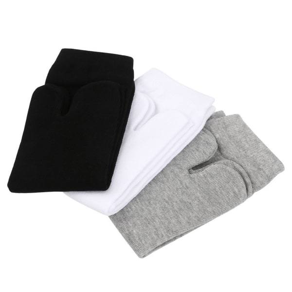 3 par strømper Herre Dame Kimono Flip Flop Sandal Split Toe Tabi Ninja strømper default zdq