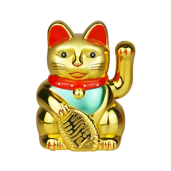 Maneki Neko vinkende kat 16 cm_Kvalitetsgave-FA-