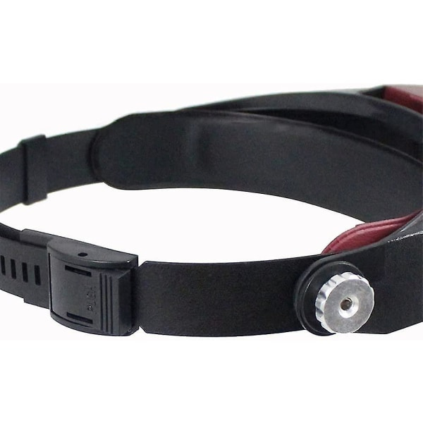 Huvudband Lupp Med 2 LED-lampor 1,5x 3x 6,5x 8x Pannlampa