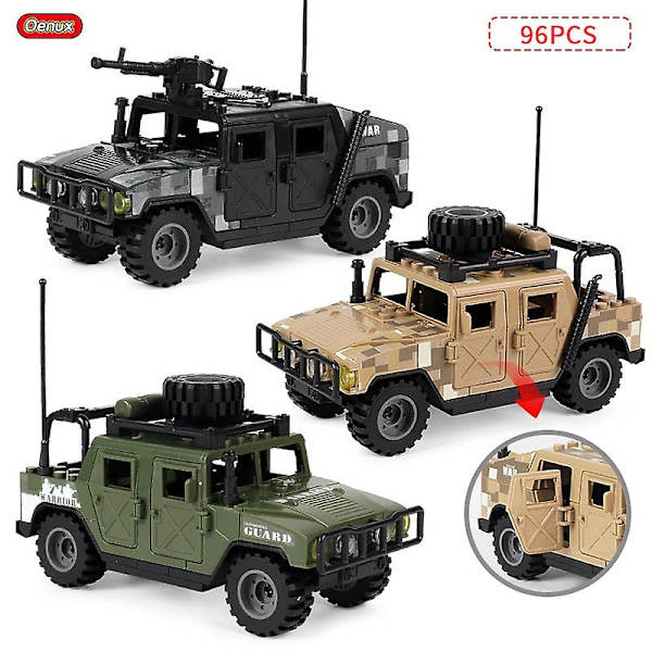 Ny ankommet militær jeep bil modelbygning