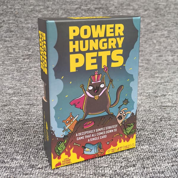 Power Hungry Pets by Exploding Kittens - 2-6 Players - Ages 7+ - 15 Minute Playtime - Strategic and Simple Card Game - Party Game-FA-
