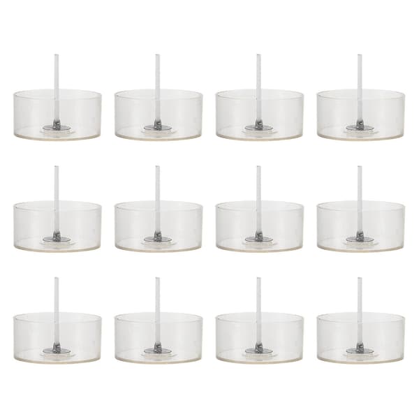 100 stk. runde silikonformer for lysfremstilling, veke, tomme telyskopper, telysglass-FA-