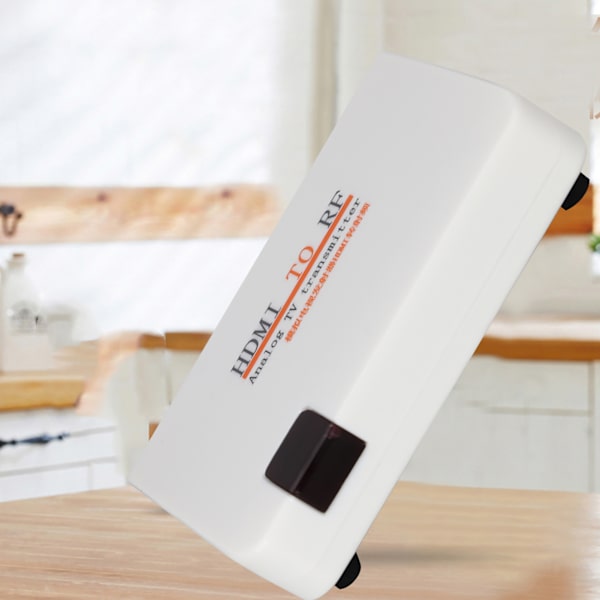 HDMI till RF koaxialomvandlare Adapter Box Stöd 480I/480P/576I/576P/720P/720I/1080I/1080P (100-240V)EU