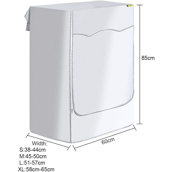 Silver torktumlare cover, tvättmaskin cover Premium skydd