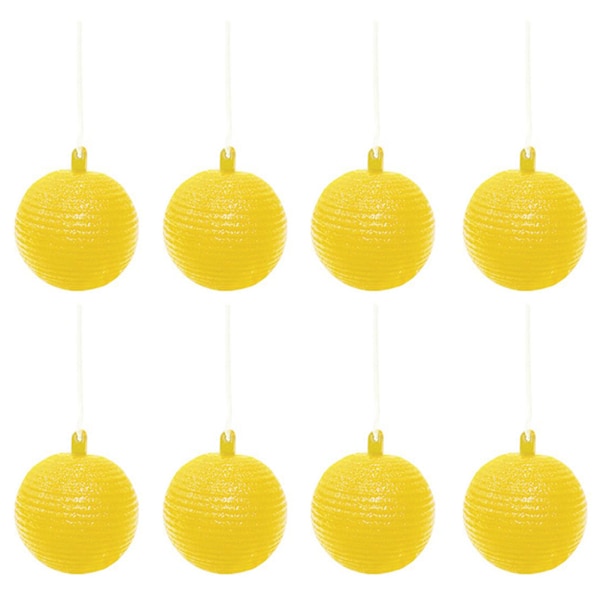 8 stk Hengende Fluesnapper Ball Frukt Fluesnapper Sticky Trap Utendørs Skadedyr Felle for Hageplanter 1.1