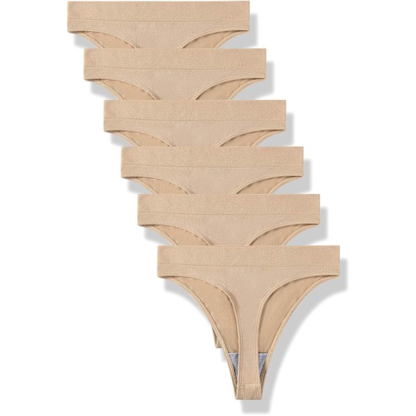 Damunderkläder Andningsbara Sömlösa Trosor No Show Skin 6-pack M Skin 6 Pack