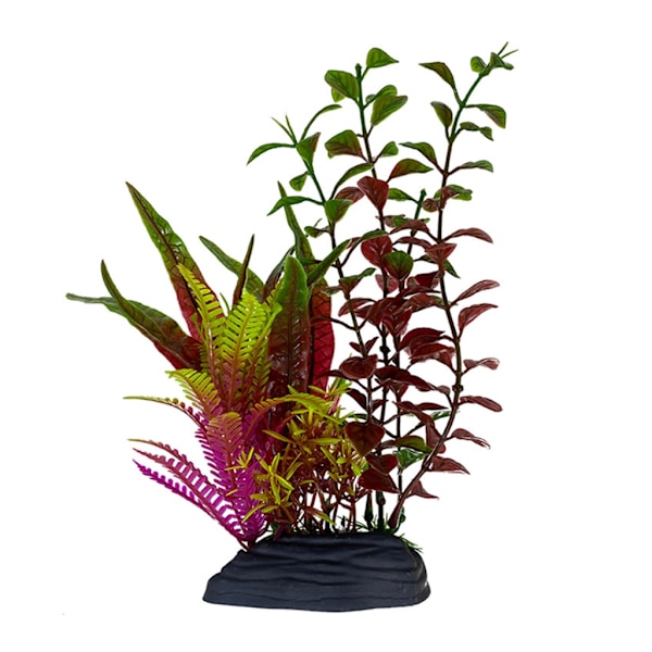 Undervands kunstig realistisk grøn plante ornament vandplante til akvarium akvarium landskab farverig dekoration-FA5-