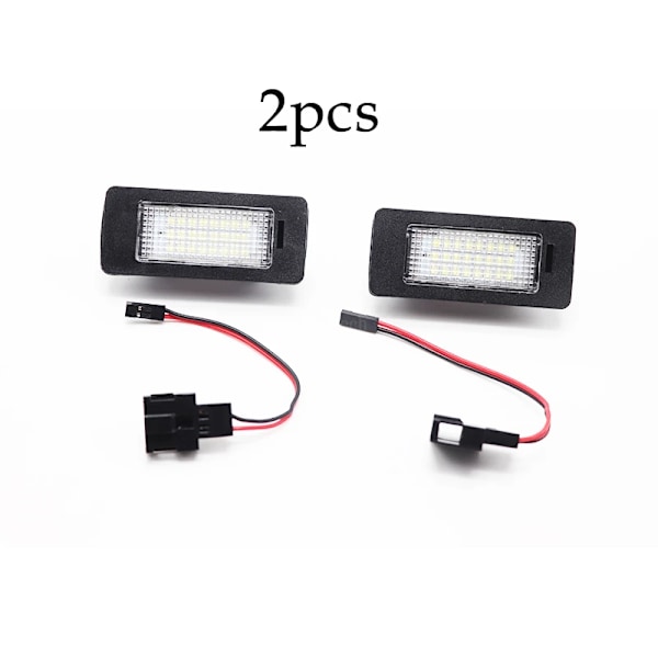 2x Canbus LED Nummerplåt Ljus Lampor För Audi A1 A4 B8 4D 5D A5 S5 2D 5D A6 S6 För VW Golf Passat LED Nummerplåtsbelysning WHITE